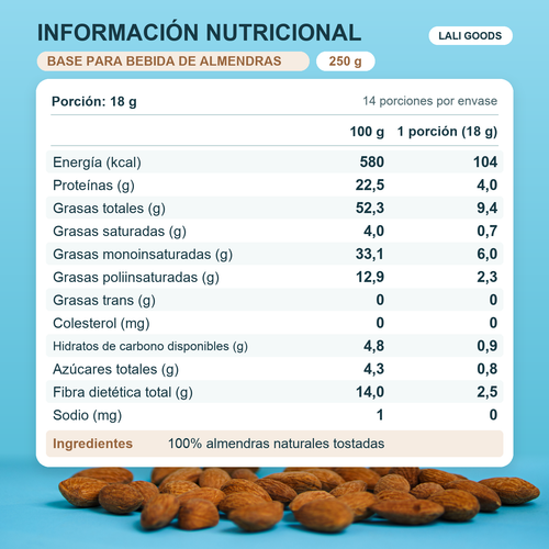 Base para Leche de Almendras 250g