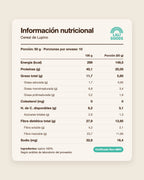 Información nutricional Cereal de Lupino Lali Goods