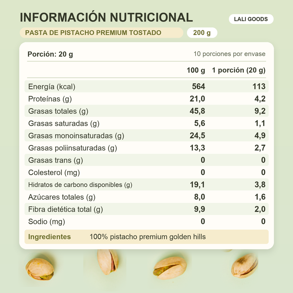 Pasta Premium de Pistacho 200g